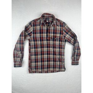 J Crew Sportsman Outfitter Mens Size Small Red Plaid Button‎ Up Long Sleeved